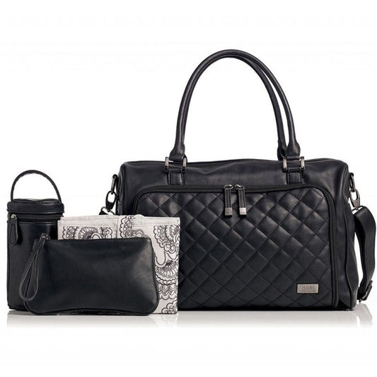 Luiertas Isoki Double Zip Quilted Black