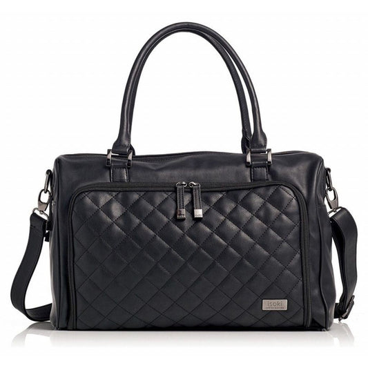 Luiertas Isoki Double Zip Quilted Black