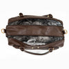 Luiertas Isoki Double Zip Satchel Quilted Chocolate