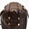 Luiertas Isoki Double Zip Satchel Quilted Chocolate