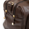 Luiertas Isoki Double Zip Satchel Quilted Chocolate