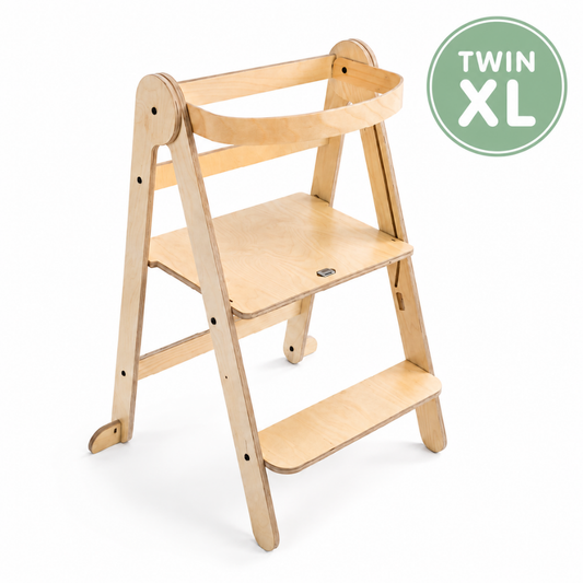 Twin Leertoren XL MamaToyz Naturel Inklapbaar