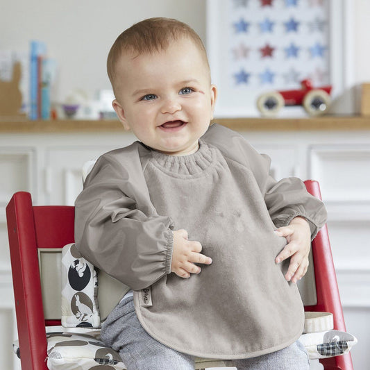 Slabber Silly Billyz Katoen Lange Mouw Small Taupe