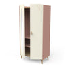Kast Suzie 2-deurs Wit/Naturel