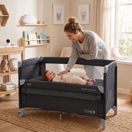 Reisbed Chipolino Relax Linen Anthracite