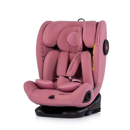 Autostoel Chipolino Techno I-Grow 360 I-Size Powder Pink