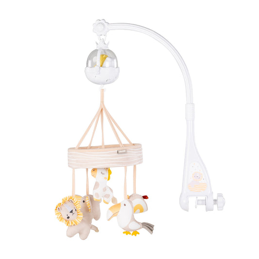Muziekmobiel met Projector Chipolino Lion&Friends Beige