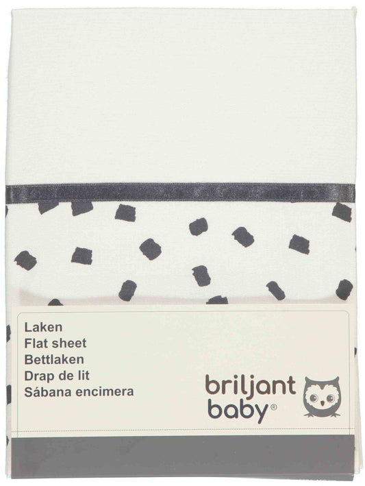 Laken Wieg Briljant Baby Flocks Dark Grey