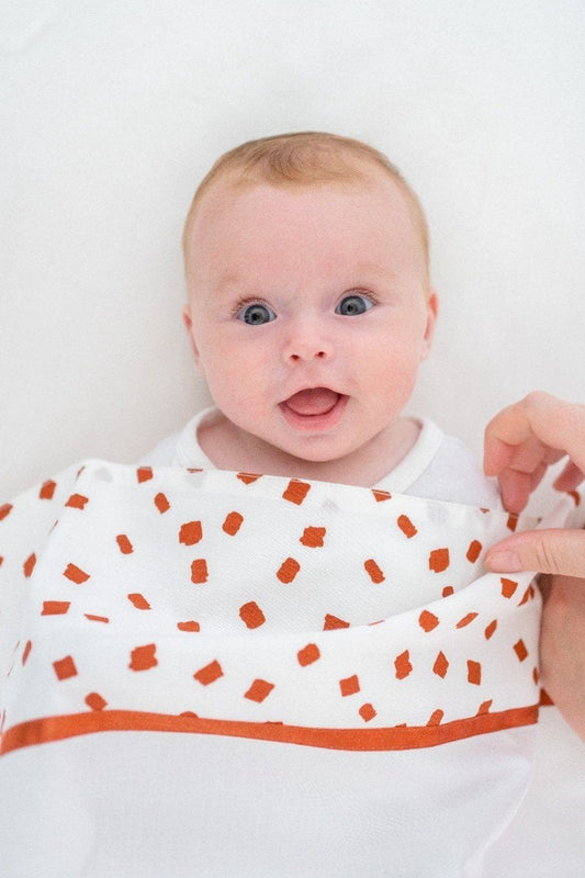 Laken Wieg Briljant Baby Flocks Picante Rust