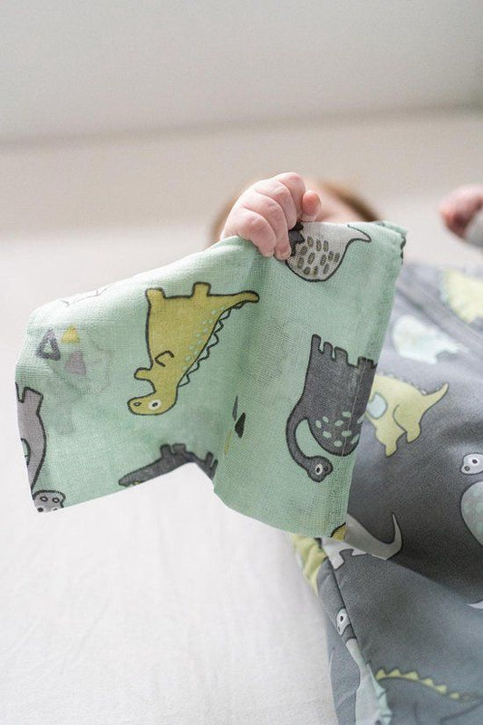 Washandjes Briljant Baby Hydrofiel Dino 3st
