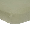 Hoeslaken Ledikant Little Dutch Muslin Olive 60x120