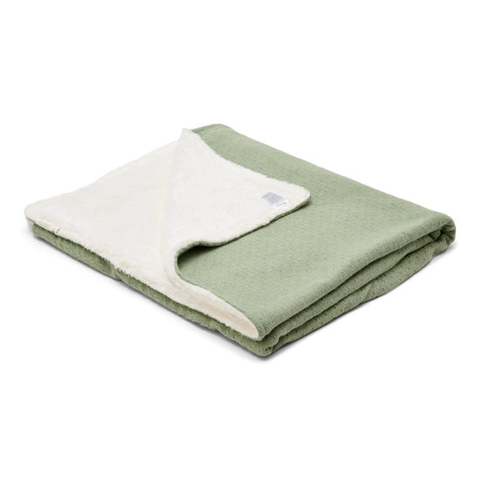 Deken Wieg Little Dutch Pure Sage Gebreid 70x100