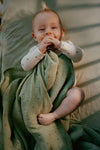 Deken Wieg Little Dutch Pure Sage Gebreid 70x100