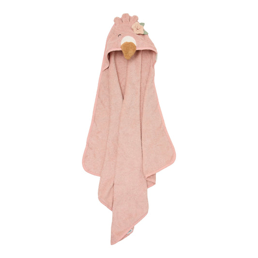 Badcape Little Dutch Flamingo Roze 75x75