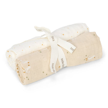 Swaddle Doek Little Dutch Little Goose 70x70 2st