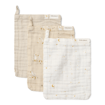 Washandjes Little Dutch Hydrofiel Little Goose 3 st