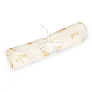 Hydrofiele Swaddle Little Dutch Safari Leo 120x120