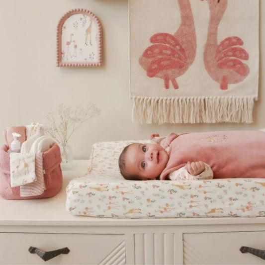 Washandje Little Dutch Blooming Safari Roze 3st