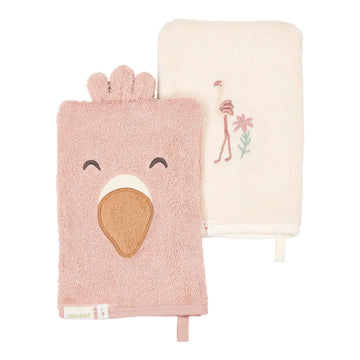 Washandje Little Dutch Flamingo Roze 2st