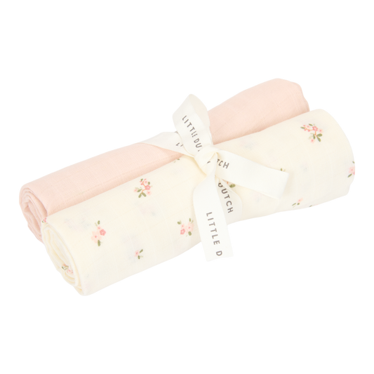 Swaddle Doek Little Dutch Fairy Blossom & Blossom 70x70 2st