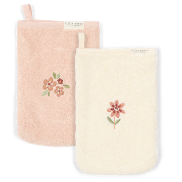 Washandje Little Dutch Hydrofiel Fairy Garden Geborduurd 2st