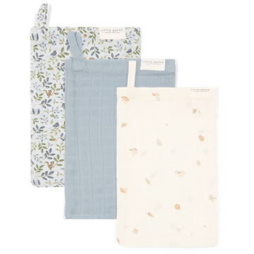 Washandje Little Dutch Hydrofiel Forest Friends 3 St