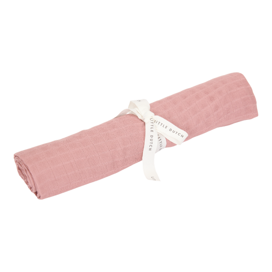 Swaddle Doek Little Dutch Pure Hydrofiel Pure Pink 120x120