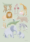 Poster A3 Little Dutch Safari Friends