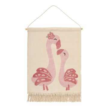 Wandkleed Little Dutch Flamingo Roze
