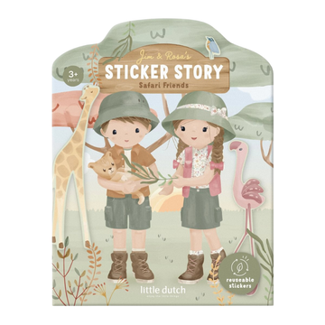 Stickerboek Herbruikbaar Little Dutch Safari Friends