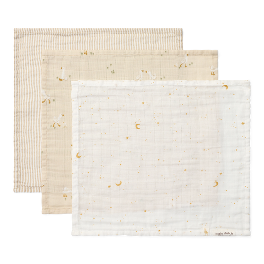 Monddoekjes Little Dutch 25x25 Little Goose 2st