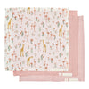 Monddoekje Little Dutch Blooming Safari Roze 3st