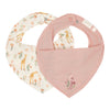Slabber Bandana Little Dutch Blooming Safari Roze 2st