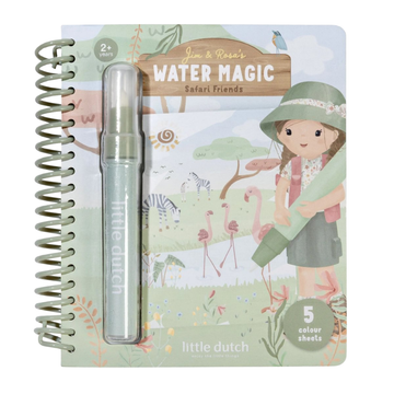 Waterkleurboek Little Dutch Safari Friends Rosa