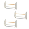 Wandrekken Set Baninni Cloudy Hout Wit 3st