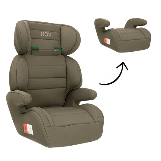 Autostoel Novi Charly Premium i-Size Gordel Taupe