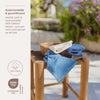 Monddoekjes Meyco Badstof Natural/JeansBlue/Indigo 6-pck