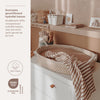 Luiers Meyco Pre Washed Stripe Taupe 2-pck
