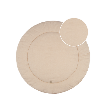Boxkleed Rond Nanami Knitlook/Bamboo Naturel