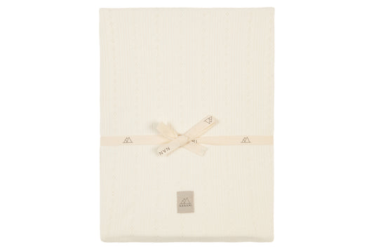Hoeslaken Ledikant Nanami 60x120 Ajour Tricot