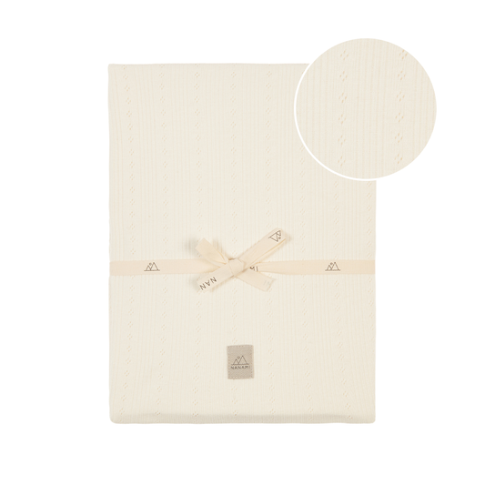 Hoeslaken Wieg Nanami 40x80/90 Ajour Tricot