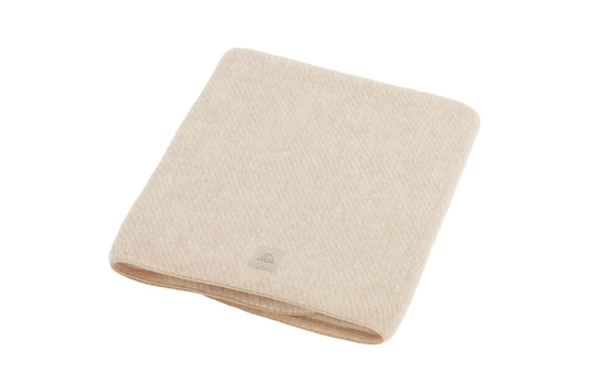 Deken Ledikant Nanami Wol Relief Beige 100x150