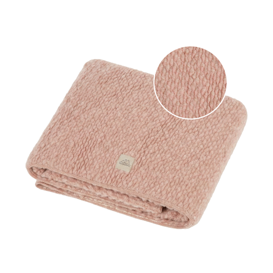 Deken Wieg Nanami Wol Voluwe Pink Melange 75x100