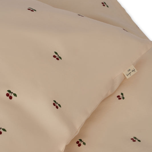 Overtrek Peuterbed Konges Slojd GOTS 140x100 Cherry