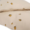Overtrek Peuterbed Konges Slojd GOTS 140x100 Lemon