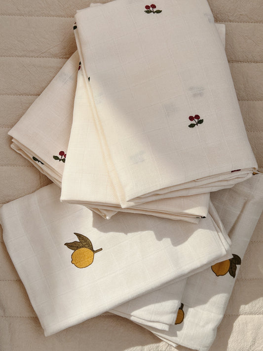 Multidoek Hydrofiel Konges Slojd Cherry 3-pack