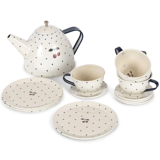 Thee Servies Konges Slojd Party Blue Dot