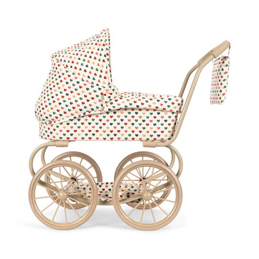 Poppenkinderwagen Pram Konges Slojd Coeur Coloré