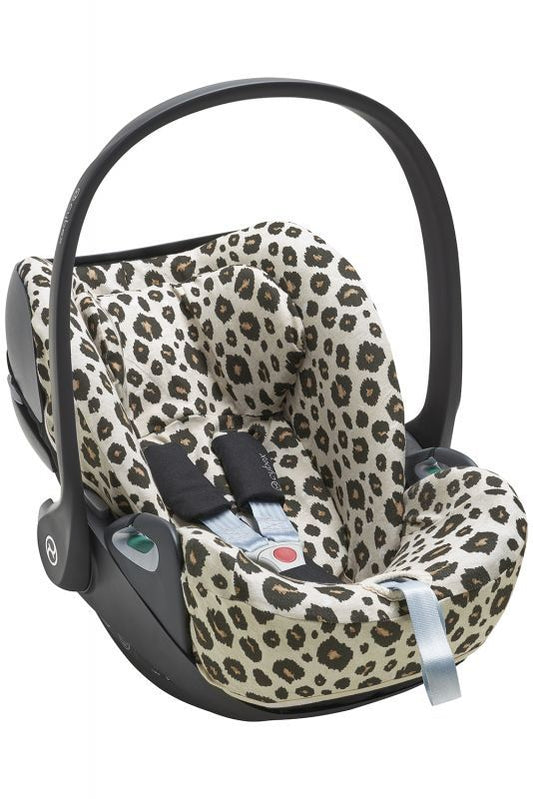 Autostoelhoes Meyco x Cybex Cloud Z2 Plus Leopard Sand Melange