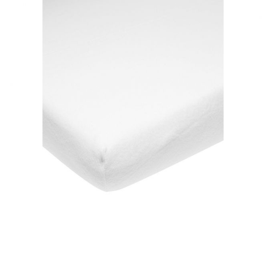 Hoeslaken Boxmatras Meyco Jersey Wit